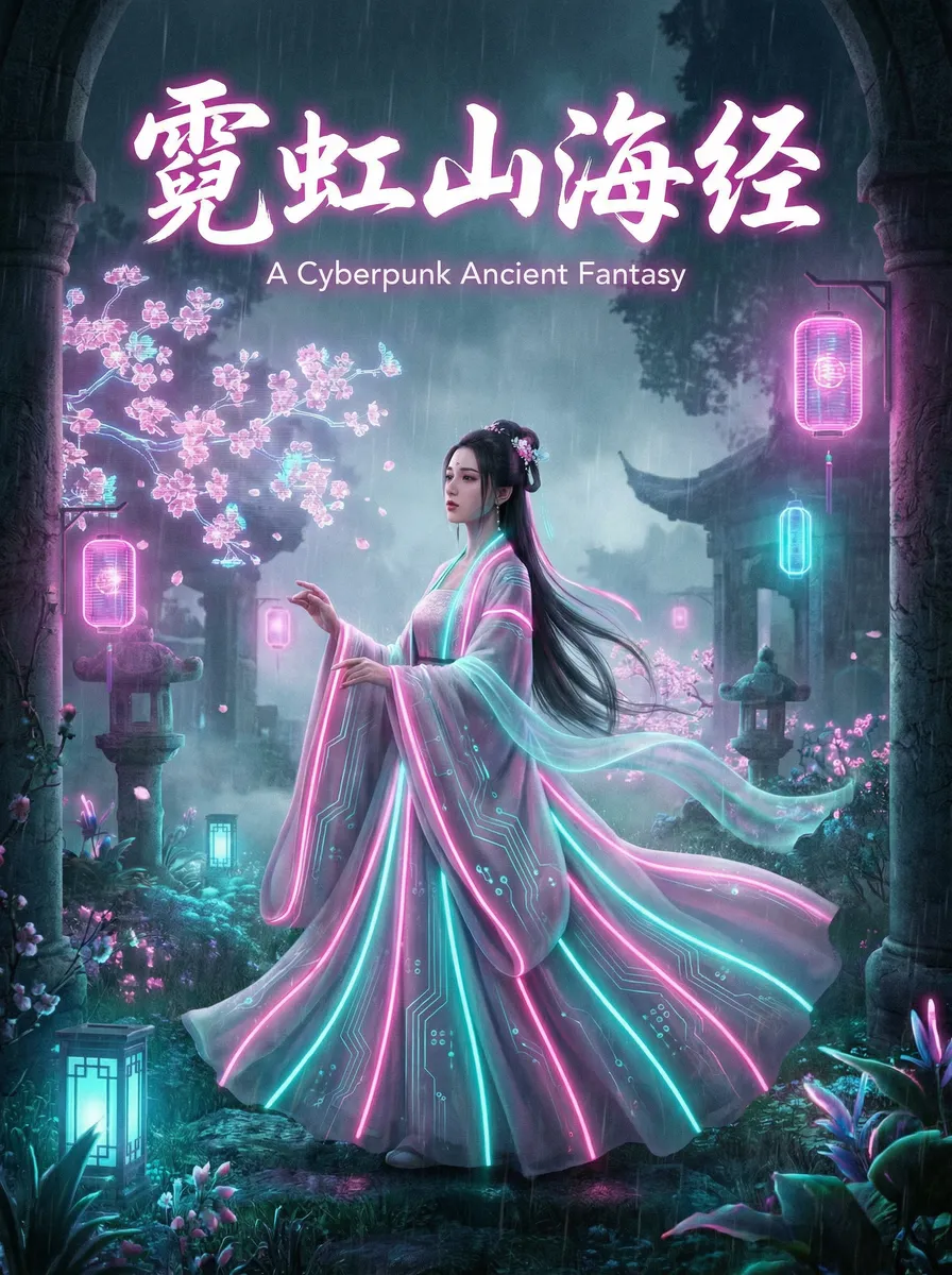 差差差很痛30分钟无遮掩 古风奇缘短剧 - 霓虹山海经海报
